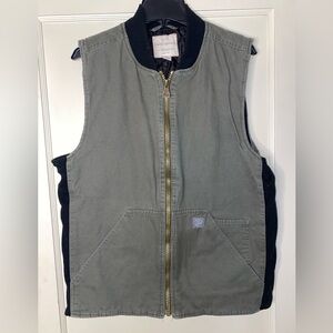 Weatherproof Vintage Canvas Duck Men’s M Vest Hunter Green Quilted Insulated